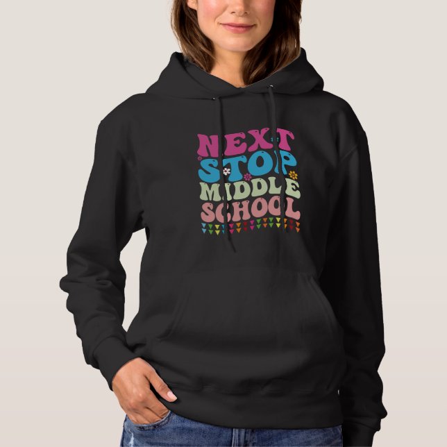 Sudadera Próxima parada Escuela Secundaria Groovy G (Anverso)