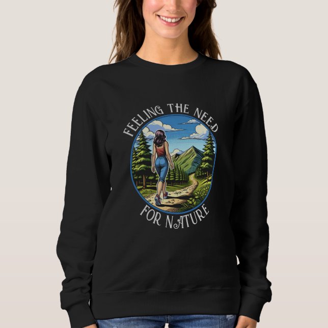 Sudadera Prueba de la naturaleza de una mujer (Anverso)