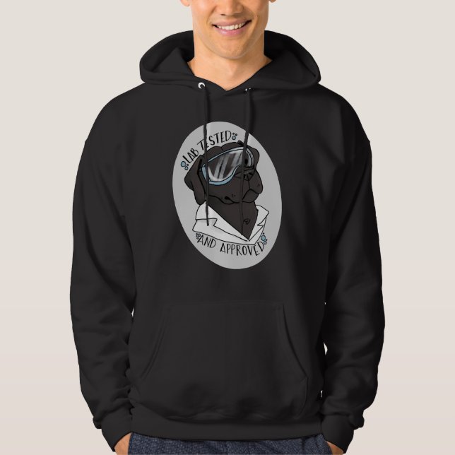 Sudadera Prueba de laboratorio negro (Anverso)