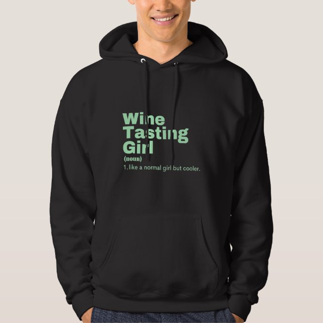 Sudadera Prueba de vino de Chica de cine 89 (Anverso)