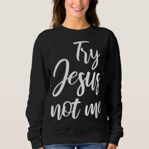 Sudadera Prueba Jesús No Yo Fe Cristiana Dios Cristianismo