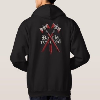 Sudadera Pruebas de batalla - Ejes viking y diseño de guerr