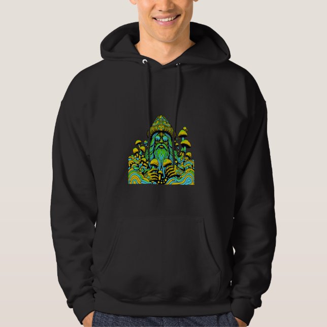 Sudadera Psicodélico Trippy Fun Fun Mushroom Picking Hippy  (Anverso)