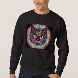 Sudadera Psychedelic Mandala Cat