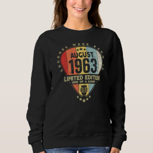 Sudadera Púa de Guitarra Leyendas Nacieron En Agosto 1963