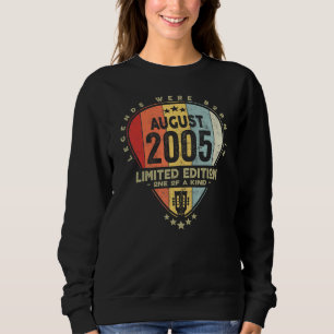 Sudadera Púa de Guitarra  Leyendas Nacieron En Agosto 2005 