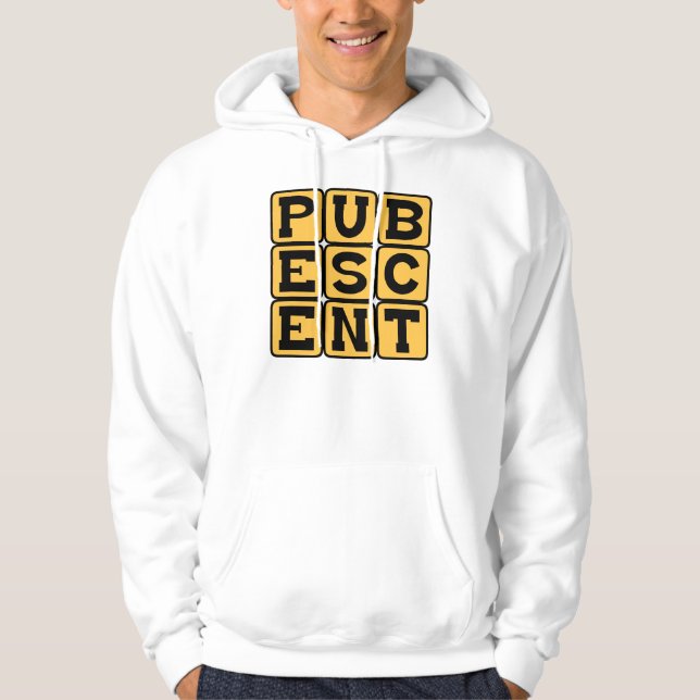 Sudadera Pubescente, Etapa en la Vida de un Adolescente (Anverso)