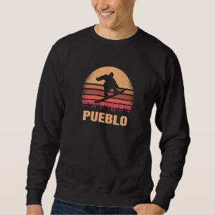 Sudadera Pueblo Colorado Snowboarding al aire libre Vintage