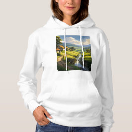 Sudadera Pueblo de Casas de Piedra Rústica