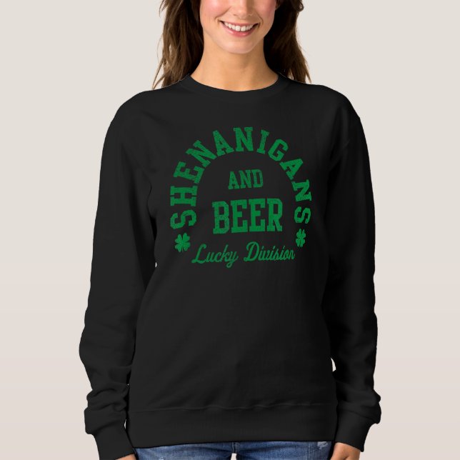 Sudadera Puede Contener Whiskey St Patricks Day (Anverso)
