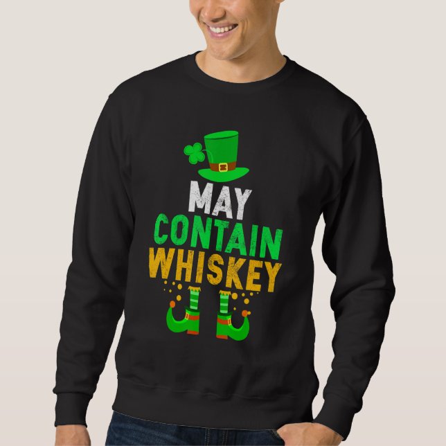 Sudadera Puede contener Whiskey St Patricks Day Irlandés Be (Anverso)