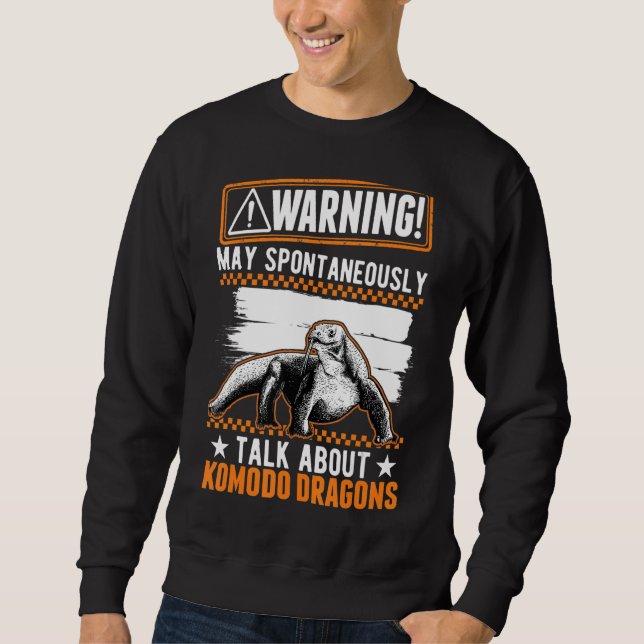 Sudadera Puede hablar espontáneamente de Komodo Dragons (Anverso)
