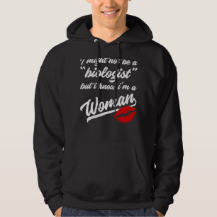 Sudadera Puede que no sea biólogo pero sé que soy mujer 17