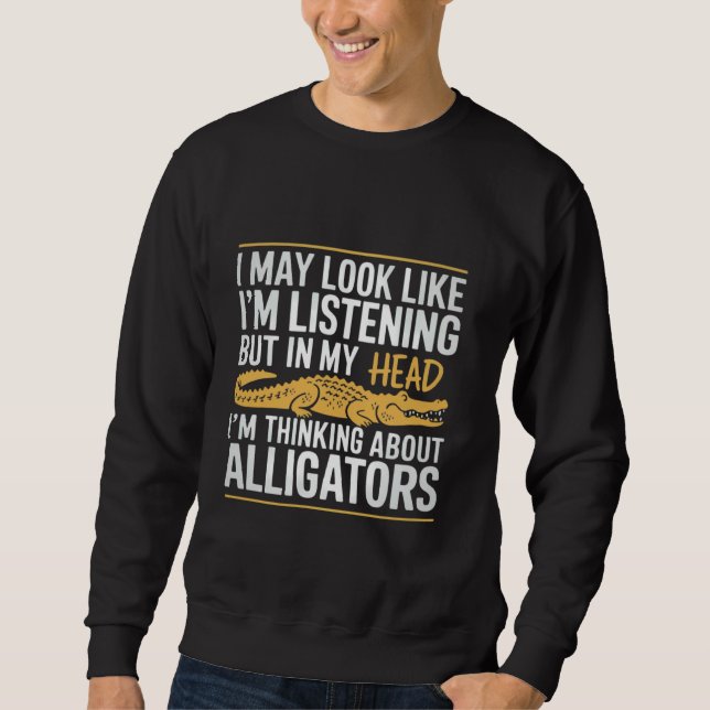 Sudadera Puede que parezca que estoy escuchando amante del  (Anverso)