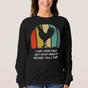 Sudadera Puede que parezca tranquilo pero en mi cabeza te h