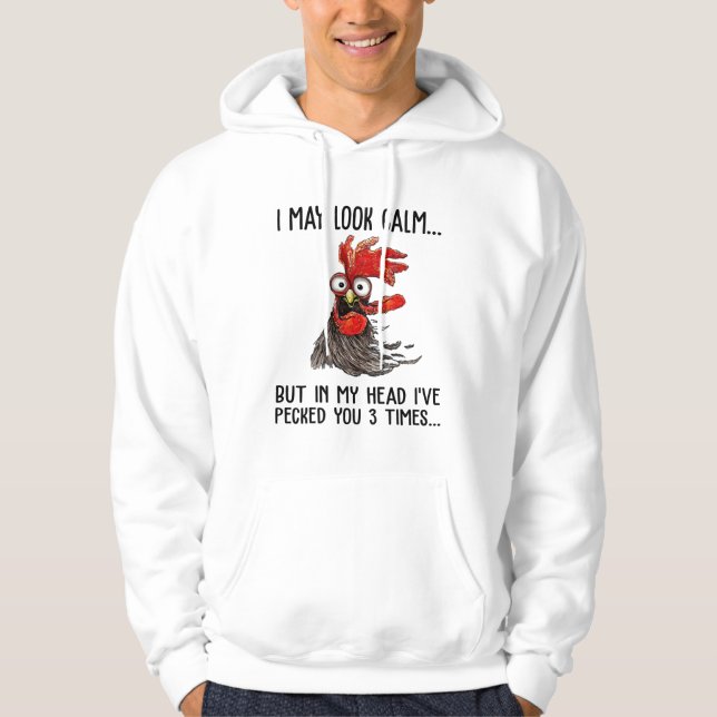 Sudadera Puede que parezca tranquilo pero en mi cabeza te h (Anverso)