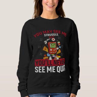 Sudadera Puedes verme luchar pero nunca me verás renunciar