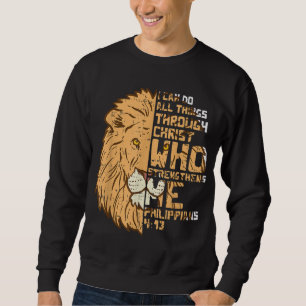 Sudadera Puedo Hacer Cosas A Través De Cristo León Filipens