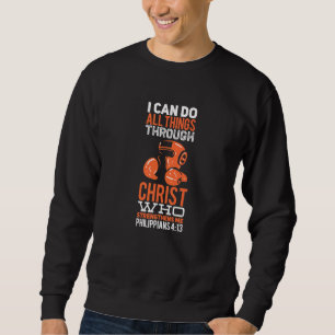Sudadera Puedo Hacer Todas Las Cosas A Través Del Kickboxin