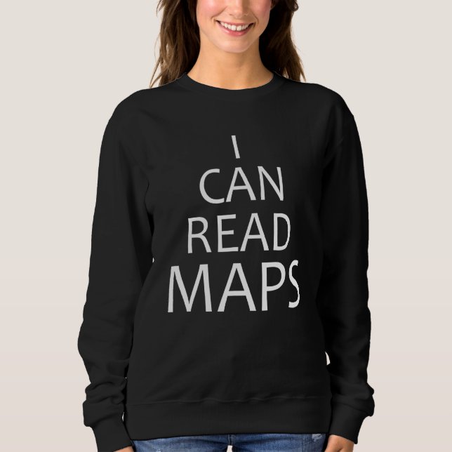 Sudadera Puedo Leer Mapas Generación Olvidada (Anverso)