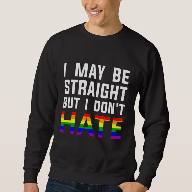 Sudadera Puedo ser franco pero no odio el orgullo de aliado (Anverso)