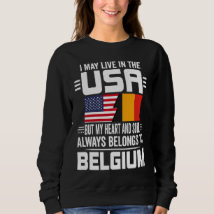 Sudadera Puedo vivir en EE. UU. pero mi corazón siempre per