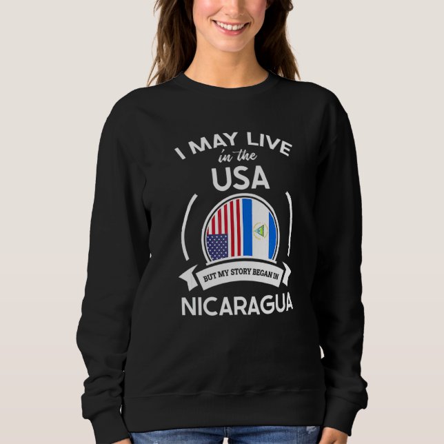 Sudadera Puedo Vivir En EE. UU. Pero Mi Historia Comenzó En (Anverso)