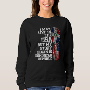 Sudadera Puedo vivir en EEUU pero la historia en República