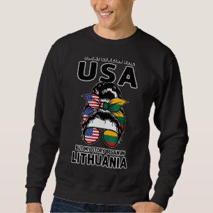 Sudadera Puedo Vivir En Estados Unidos En Lituania, Lituani
