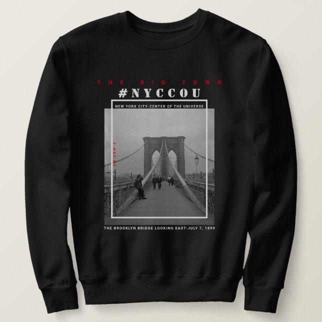 SUDADERA PUENTE BROOKLYN DE NYCCOU (Anverso del diseño)