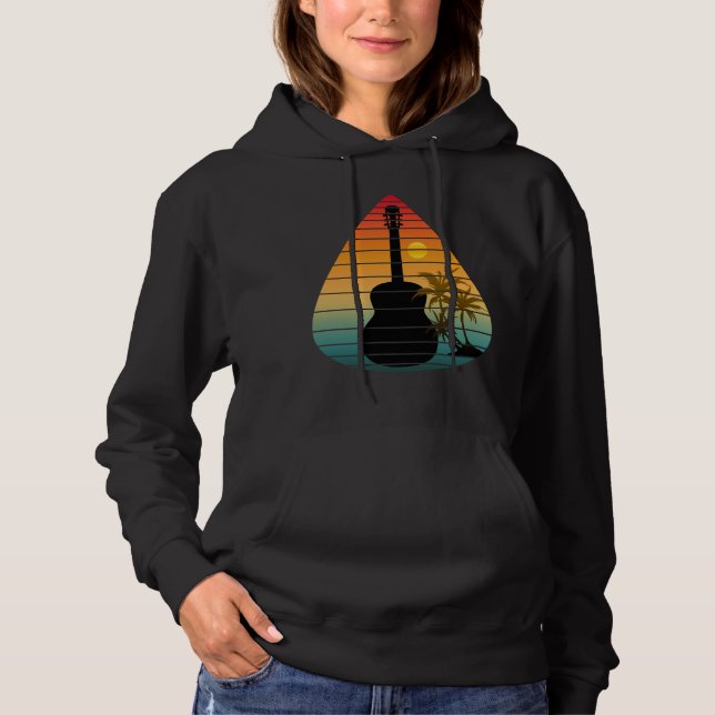SUDADERA PUENTE DE GUITARRA DE MODA ATARDECER  (Anverso)