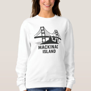 Sudadera Puente de la isla de Mackinac Michigan