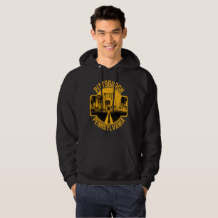 Sudadera Puente de la línea aérea Pittsburgh Steel City 