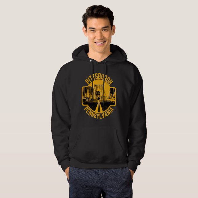 Sudadera Puente de la línea aérea Pittsburgh Steel City  (Anverso completo)