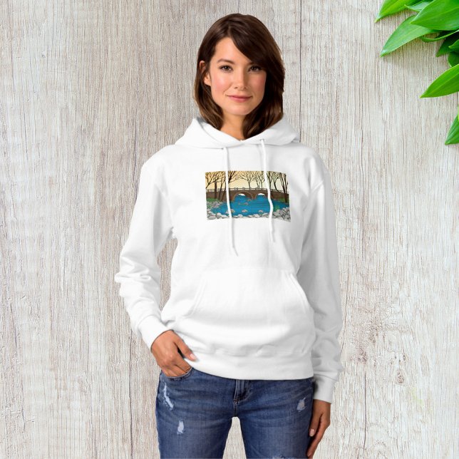 Sudadera Puente de piedra rústico sobre el paisaje natural  (Subido por el creador)