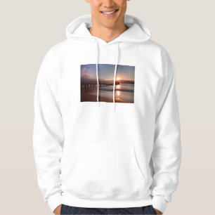 Sudadera Puente de playa al atardecer, Hawaii