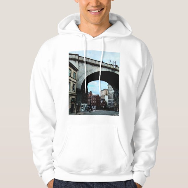 Sudadera Puente de tren, Newcastle upon tyne (Anverso)