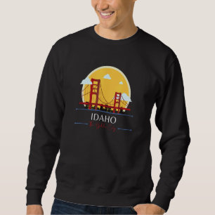 Sudadera Puente Dorado de Idaho Geografía Mala Humor Estúpi