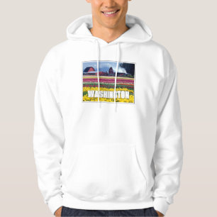 Sudadera Puente lunar y estanque en invierno Seattle, Was