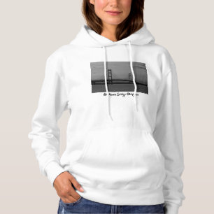 Sudadera Puente Mackinac En La Escala De Grises Dusk