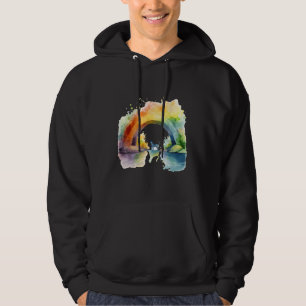 Sudadera Puente Mascota arcoiris sobre nube pastel mágica d