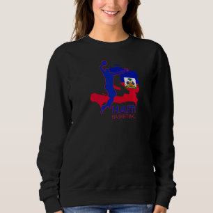 Sudadera Puerto de Bandera Haitiana del Caribe de Básquetbo