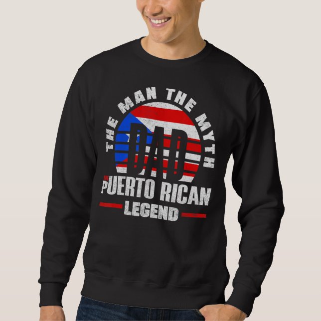 Sudadera Puerto Rico Bandera boricua puertorriqueña (Anverso)