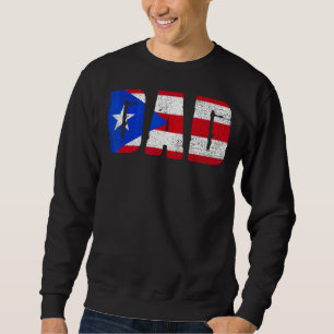Sudadera Puerto Rico Bandera Día del Padre Día Orgullo Puer