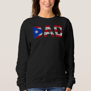 Sudadera Puerto Rico Bandera Día del Padre Día Orgullo Puer