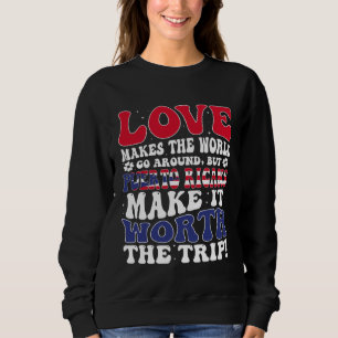 Sudadera Puerto Rico Bandera Hombres & Mujeres Lindo Til Pu