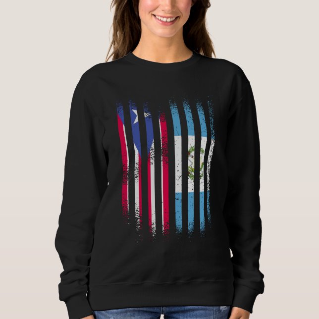 Sudadera Puerto Rico Flag Guatemala Grown Country Flags Str (Anverso)