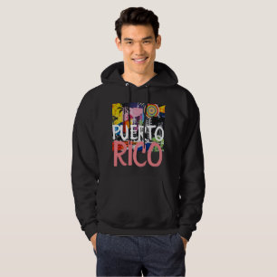 Sudadera Puerto Rico Graffiti Guay Mural Hoodie, Hombres