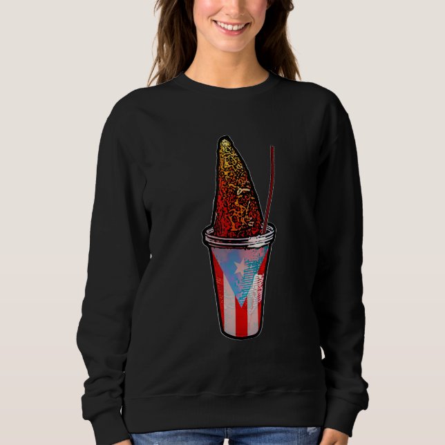 Sudadera Puerto Rico Piragua Boricua Flag (Anverso)