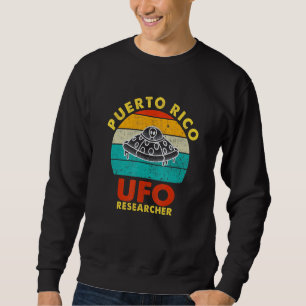 Sudadera Puerto Rico Ufo Vightings Vintage Retro